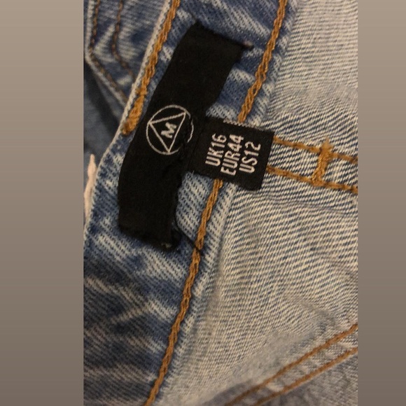 Missguided distressed denim midi pencil skirt 12 - Picture 3 of 3